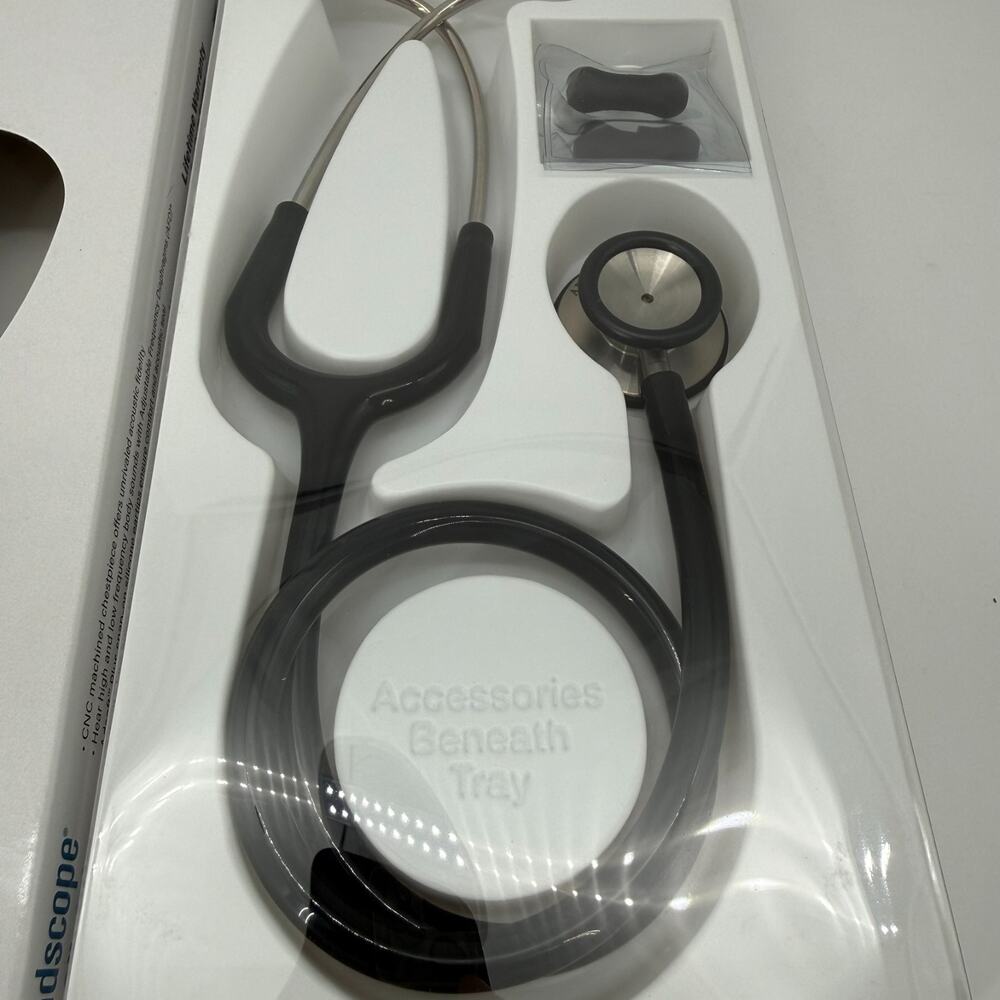 ADC Adscope 603 Clinician Series Stethoscope Adult 30" Black New in Box - Picture 4 of 6